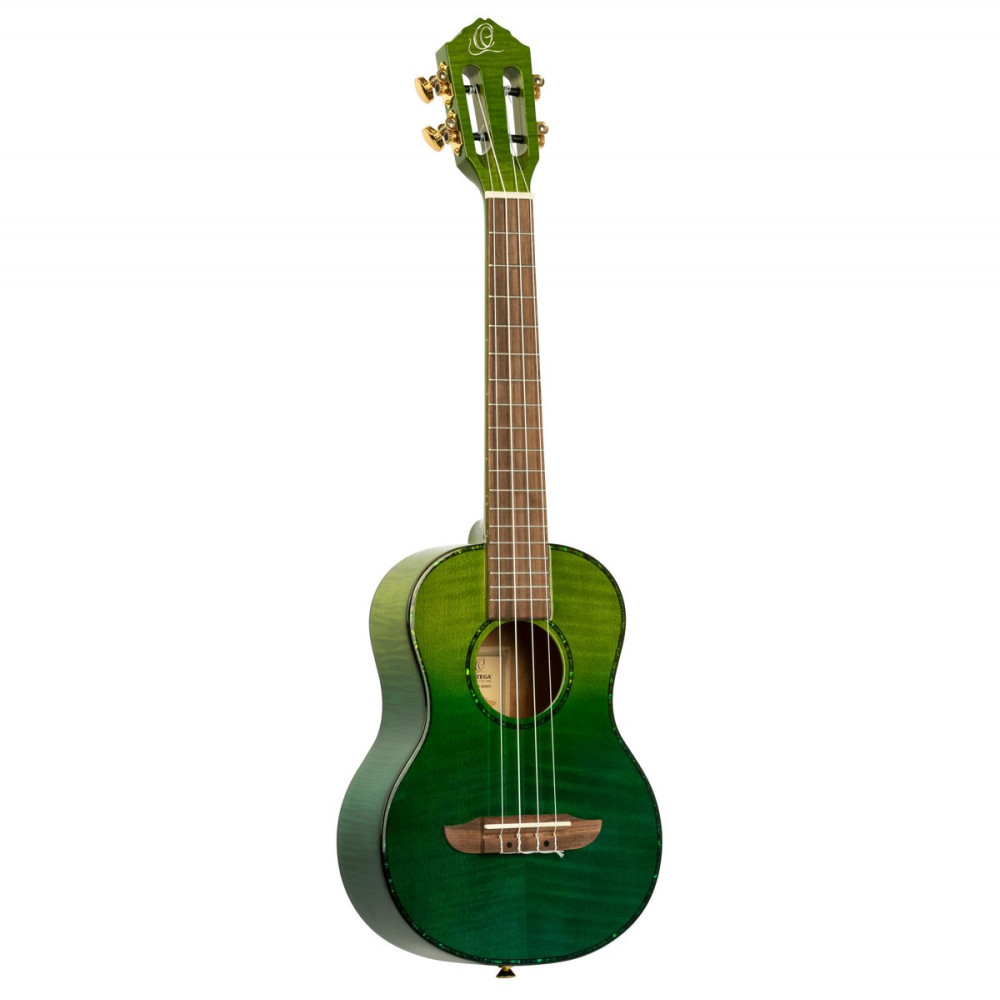 Ortega RUPR-IVY Prism Series Tenor Ukulele 4 String - Flamed Maple Ivy Fade + Bag