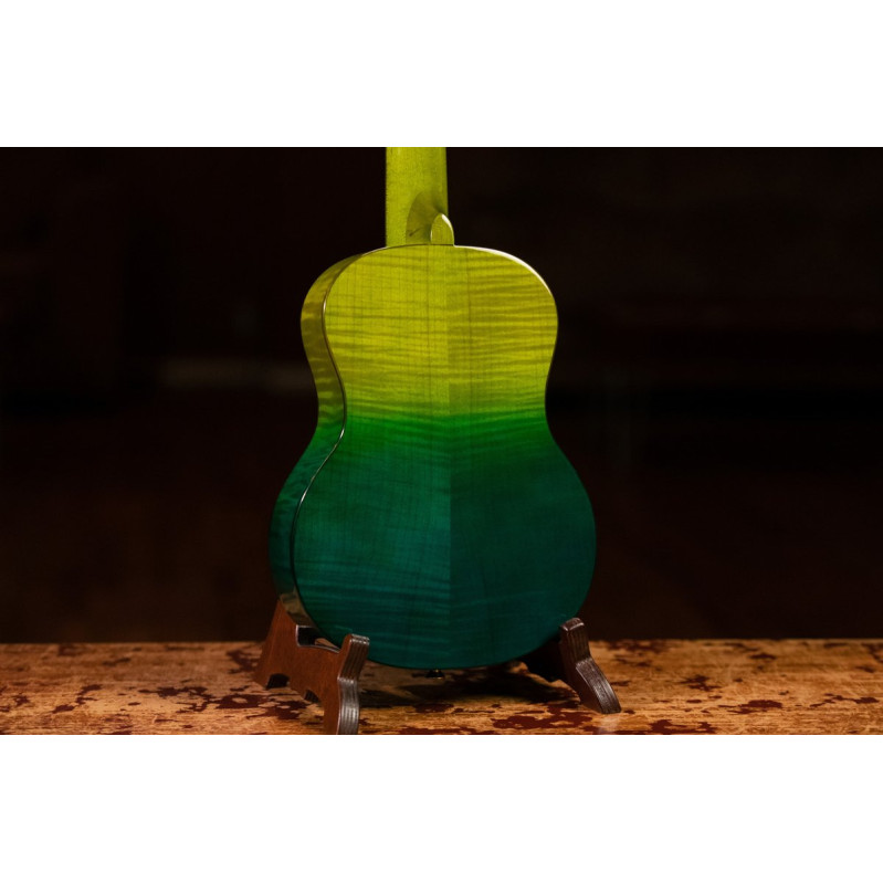 Ortega RUPR-IVY Prism Series Tenor Ukulele 4 String - Flamed Maple Ivy Fade + Bag