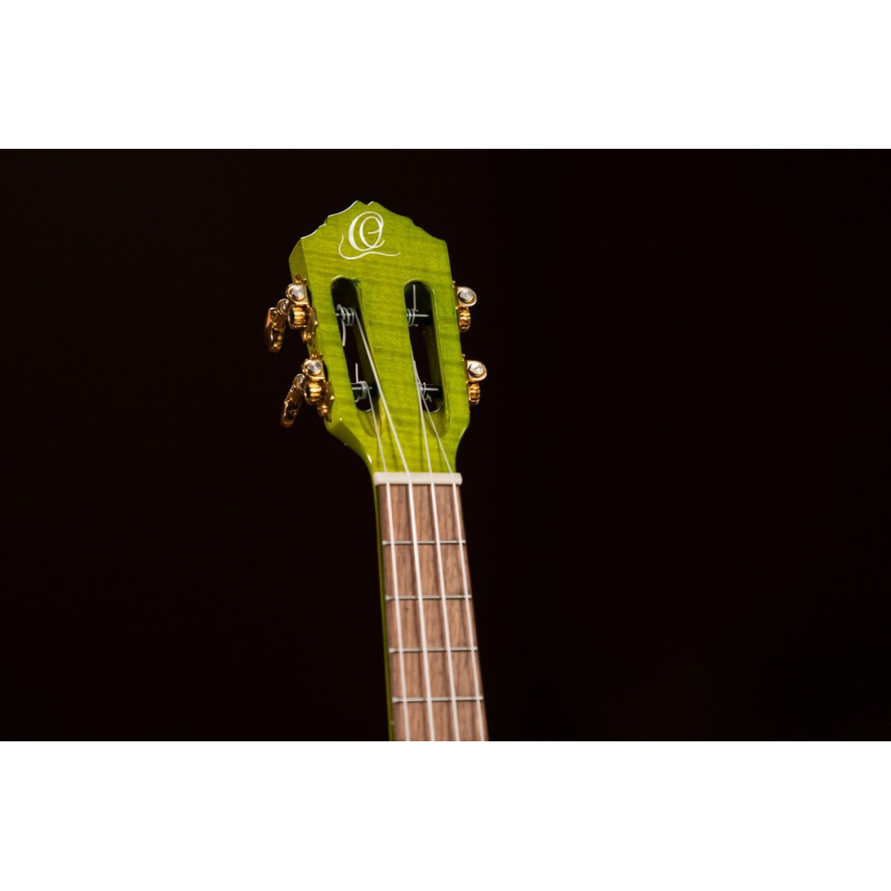 Ortega RUPR-IVY Prism Series Tenor Ukulele 4 String - Flamed Maple Ivy Fade + Bag
