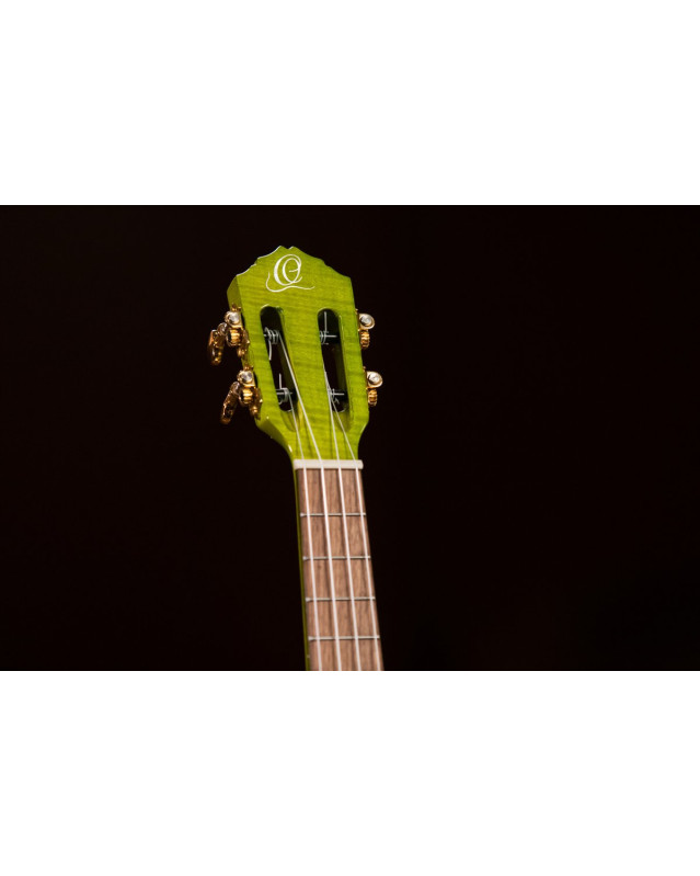 Ortega RUPR-IVY Prism Series Tenor Ukulele 4 String - Flamed Maple Ivy Fade + Bag