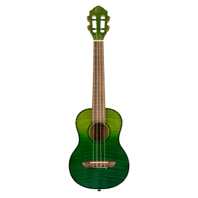 Ortega RUPR-IVY Prism Series Tenor Ukulele 4 String - Flamed Maple Ivy Fade + Bag
