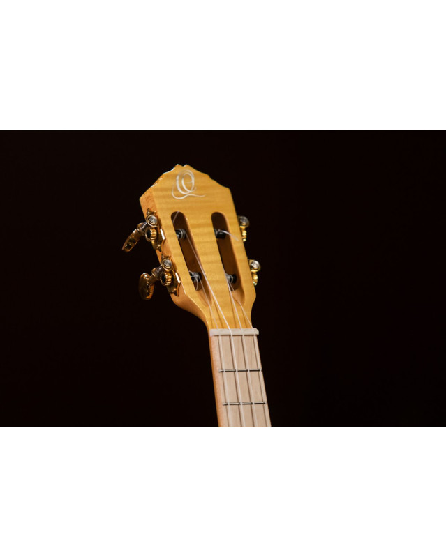 Ortega RUPR-TQB Prism Series Tenor Ukulele 4 String - Flamed Maple Tequila Burst Fade + Bag