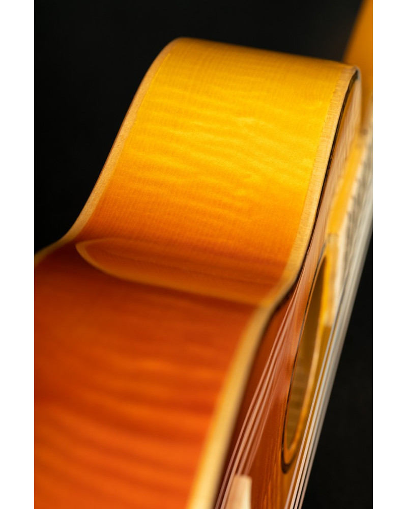 Ortega RUPR-TQB Prism Series Tenor Ukulele 4 String - Flamed Maple Tequila Burst Fade + Bag