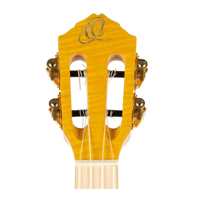 Ortega RUPR-TQB Prism Series Tenor Ukulele 4 String - Flamed Maple Tequila Burst Fade + Bag