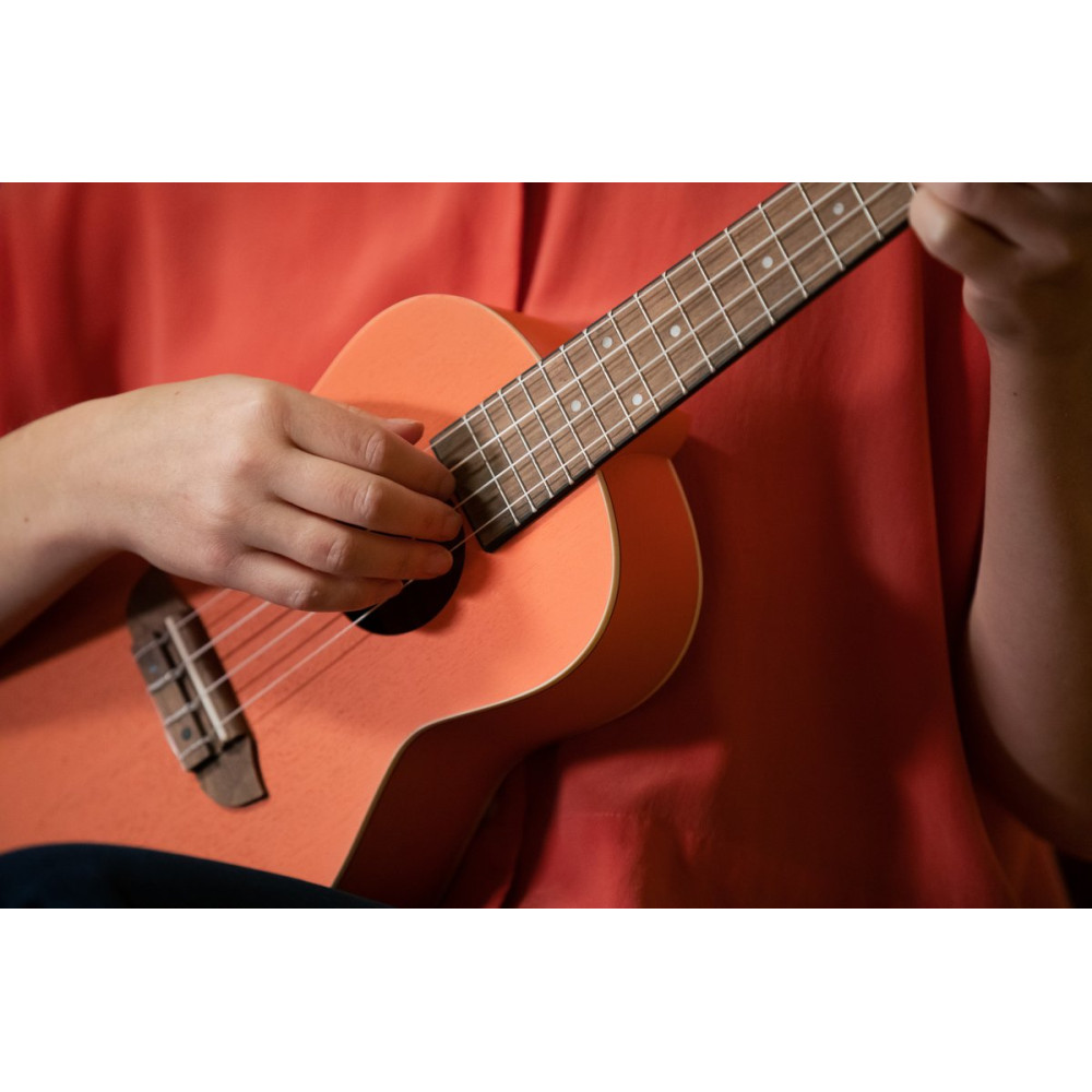 Ortega RUPUKI Earth Series Concert Ukulele 4 String - Hokkaido Pumpkin Orange