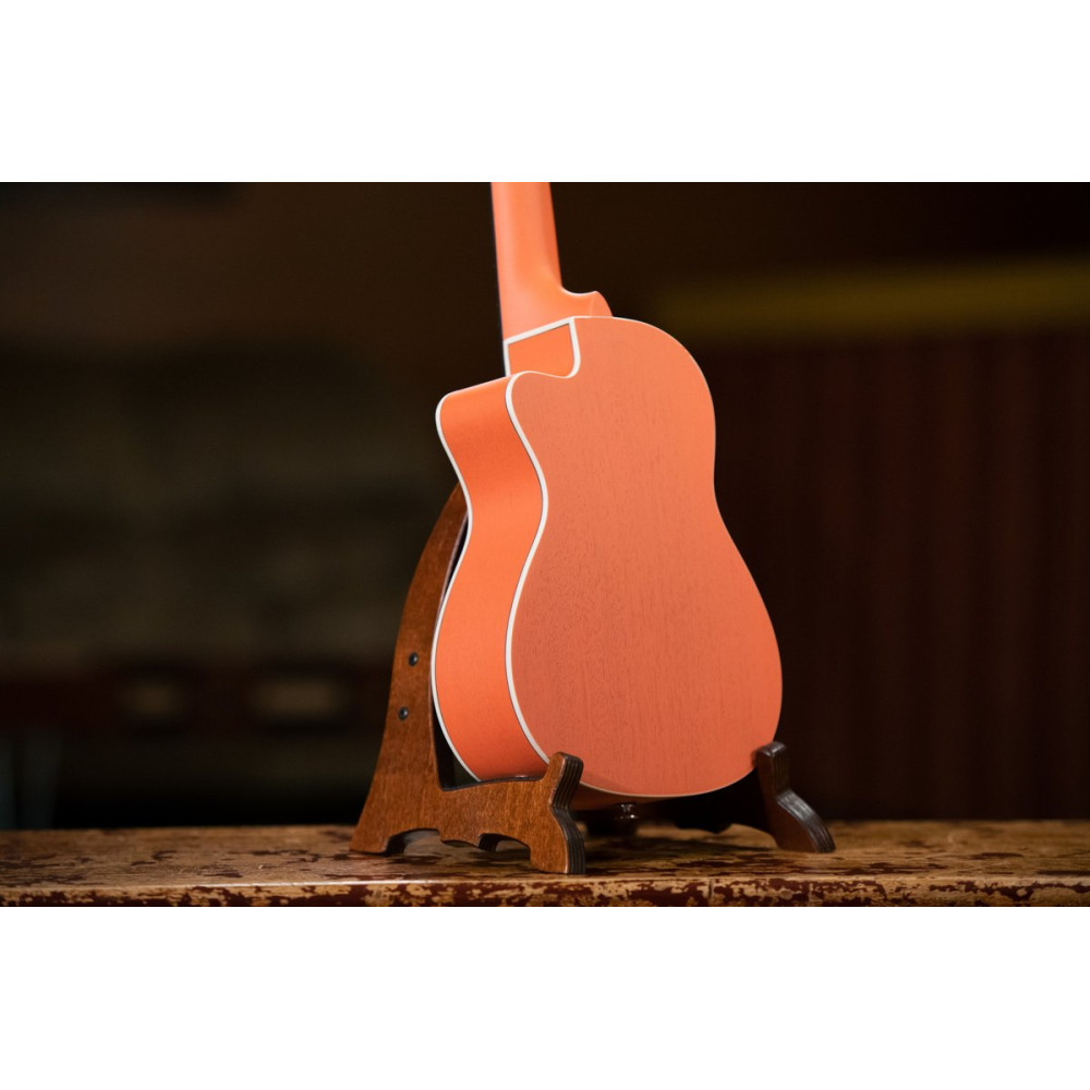 Ortega RUPUKI-CE Earth Series Concert Preamp Ukulele 4 String - Hokkaido Pumpkin Orange