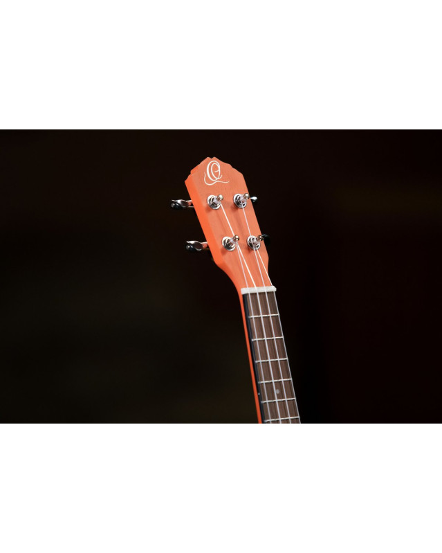 Ortega RUPUKI-CE Earth Series Concert Preamp Ukulele 4 String - Hokkaido Pumpkin Orange