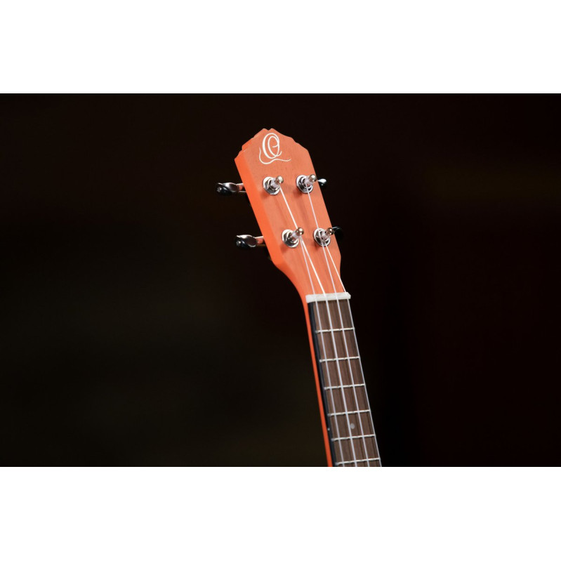Ortega RUPUKI-CE Earth Series Concert Preamp Ukulele 4 String - Hokkaido Pumpkin Orange