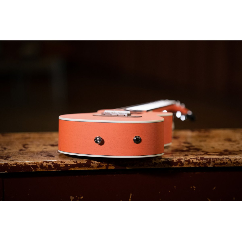 Ortega RUPUKI-CE Earth Series Concert Preamp Ukulele 4 String - Hokkaido Pumpkin Orange
