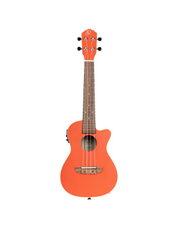 Ortega RUPUKI-CE Earth Series Concert Preamp Ukulele 4 String - Hokkaido Pumpkin Orange