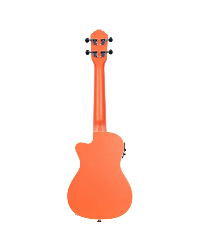 Ortega RUPUKI-CE Earth Series Concert Preamp Ukulele 4 String - Hokkaido Pumpkin Orange