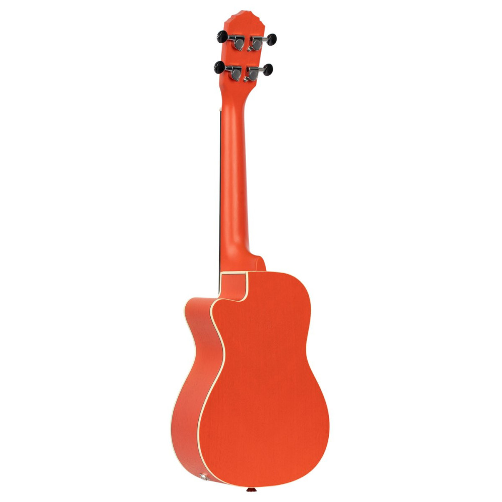 Ortega RUPUKI-CE Earth Series Concert Preamp Ukulele 4 String - Hokkaido Pumpkin Orange