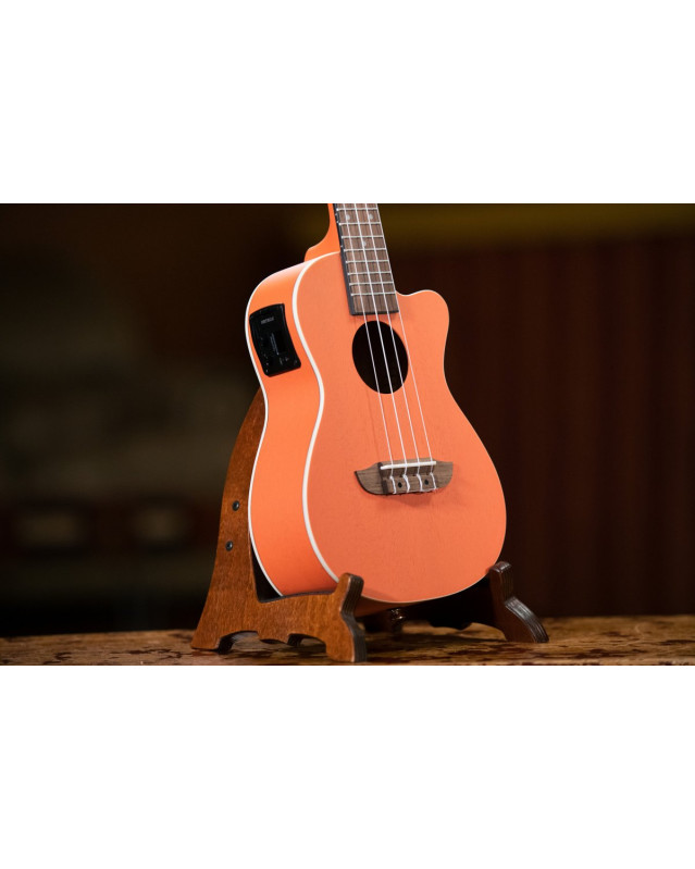 Ortega RUPUKI-CE Earth Series Concert Preamp Ukulele 4 String - Hokkaido Pumpkin Orange