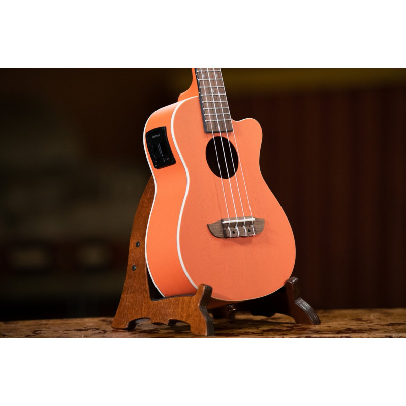 Ortega RUPUKI-CE Earth Series Concert Preamp Ukulele 4 String - Hokkaido Pumpkin Orange