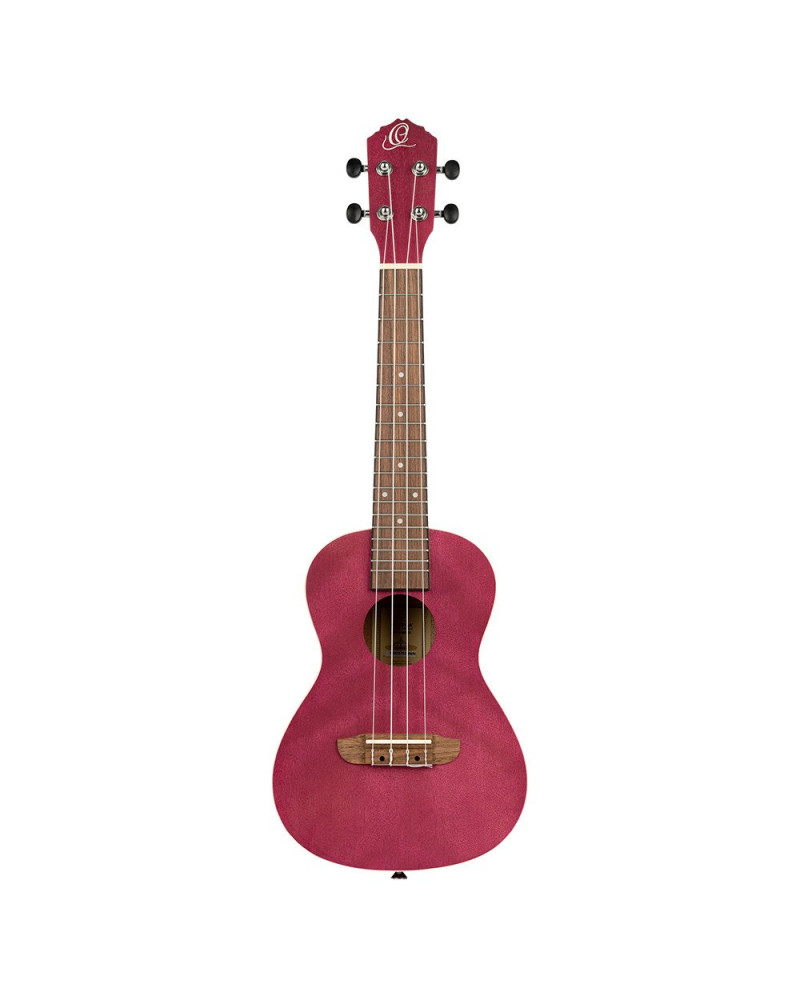 Ortega RURUBY Earth Series Concert Ukulele 4 String - Raspberry Red