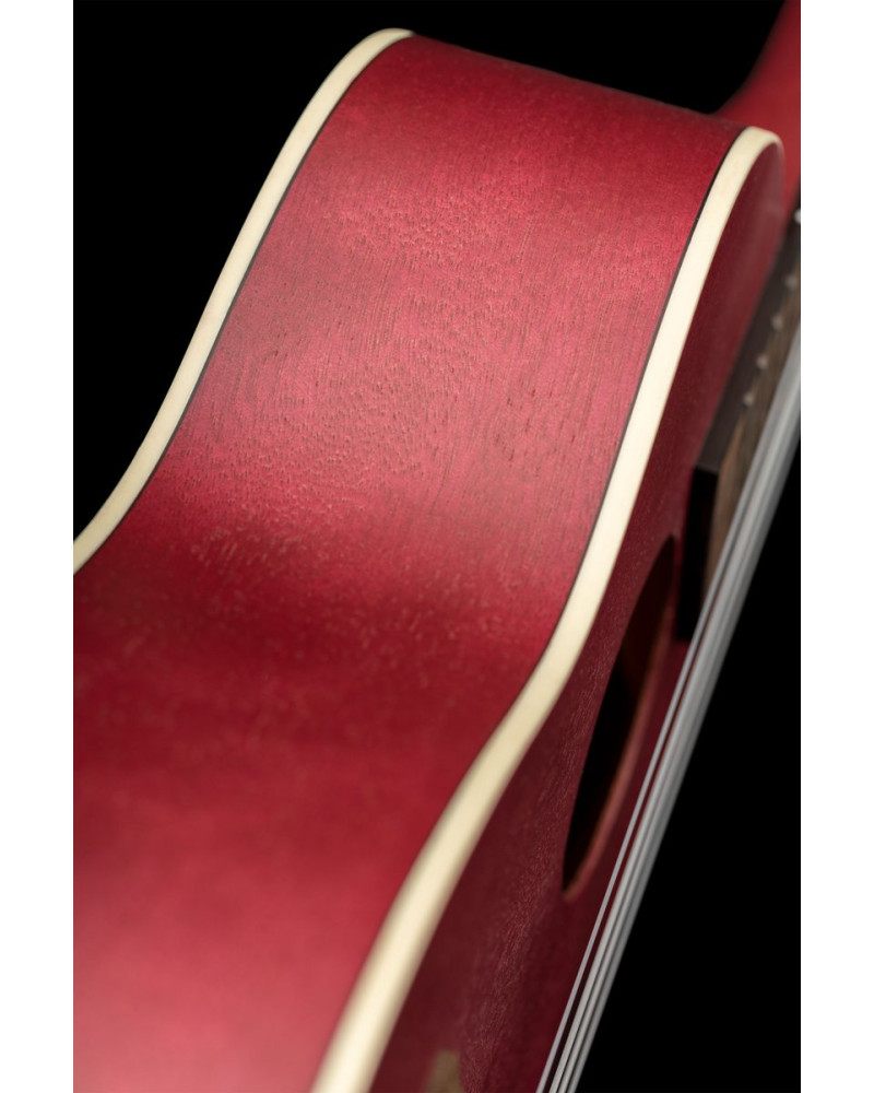 Ortega RURUBY Earth Series Concert Ukulele 4 String - Raspberry Red