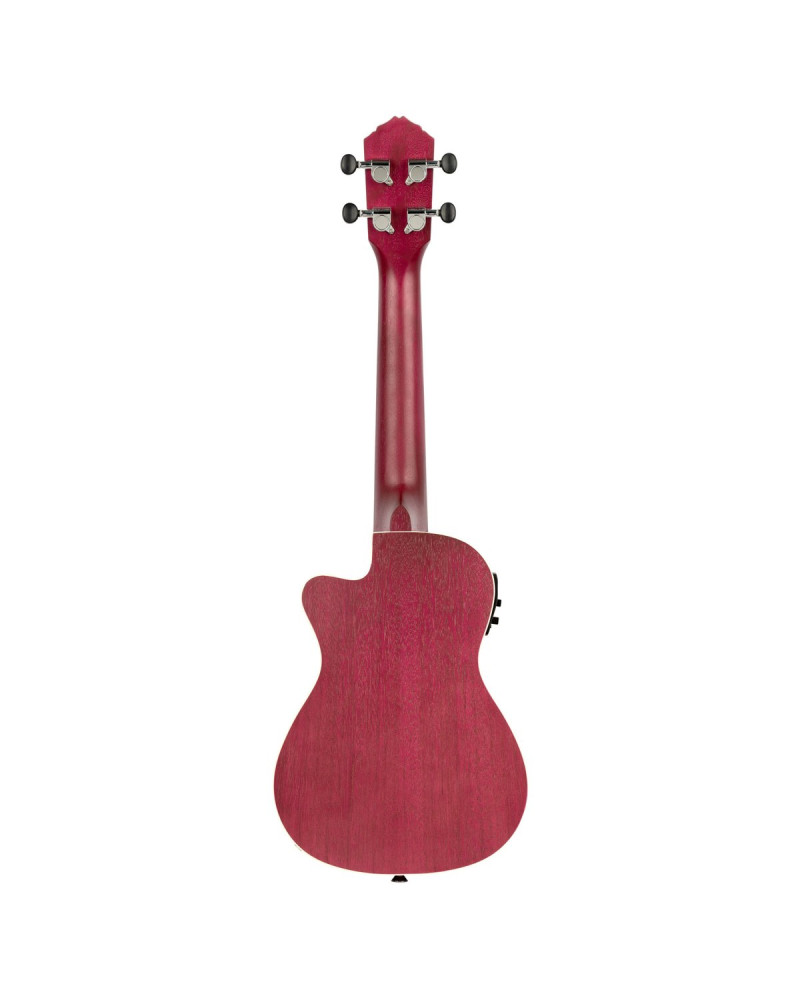 Ortega RURUBY-CE Earth Series Concert Preamp Ukulele 4 String - Raspberry Red