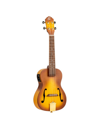 Ortega RUSL-HSB Custom Built Series Concert Ukulele 4 String - Honey Sunburst + Bag