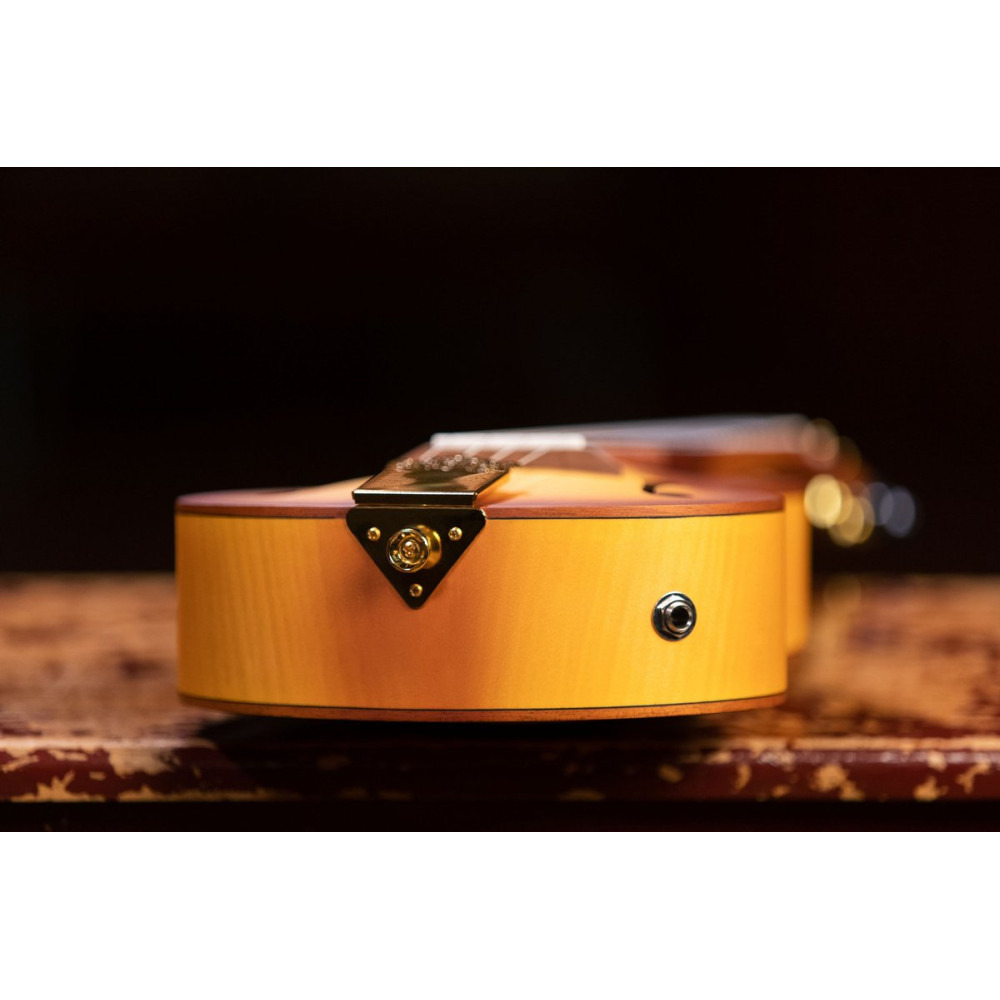 Ortega RUSL-HSB Custom Built Series Concert Ukulele 4 String - Honey Sunburst + Bag