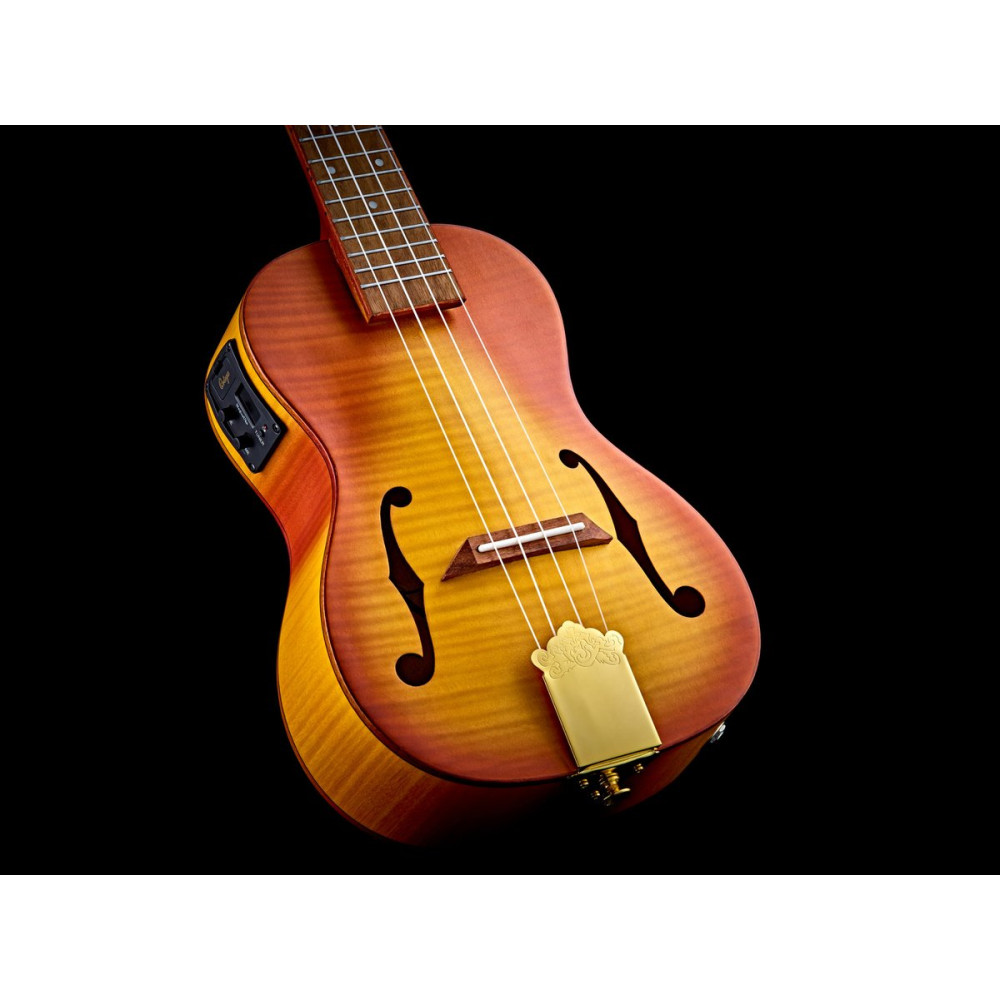 Ortega RUSL-HSB Custom Built Series Concert Ukulele 4 String - Honey Sunburst + Bag