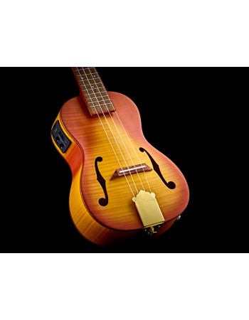 Ortega RUSL-HSB Custom Built Series Concert Ukulele 4 String - Honey Sunburst + Bag