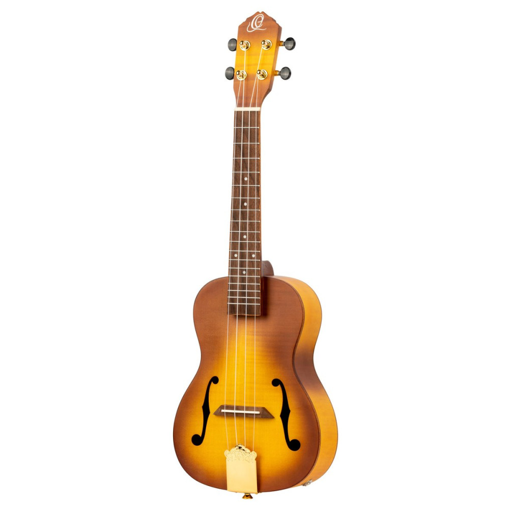 Ortega RUSL-HSB Custom Built Series Concert Ukulele 4 String - Honey Sunburst + Bag