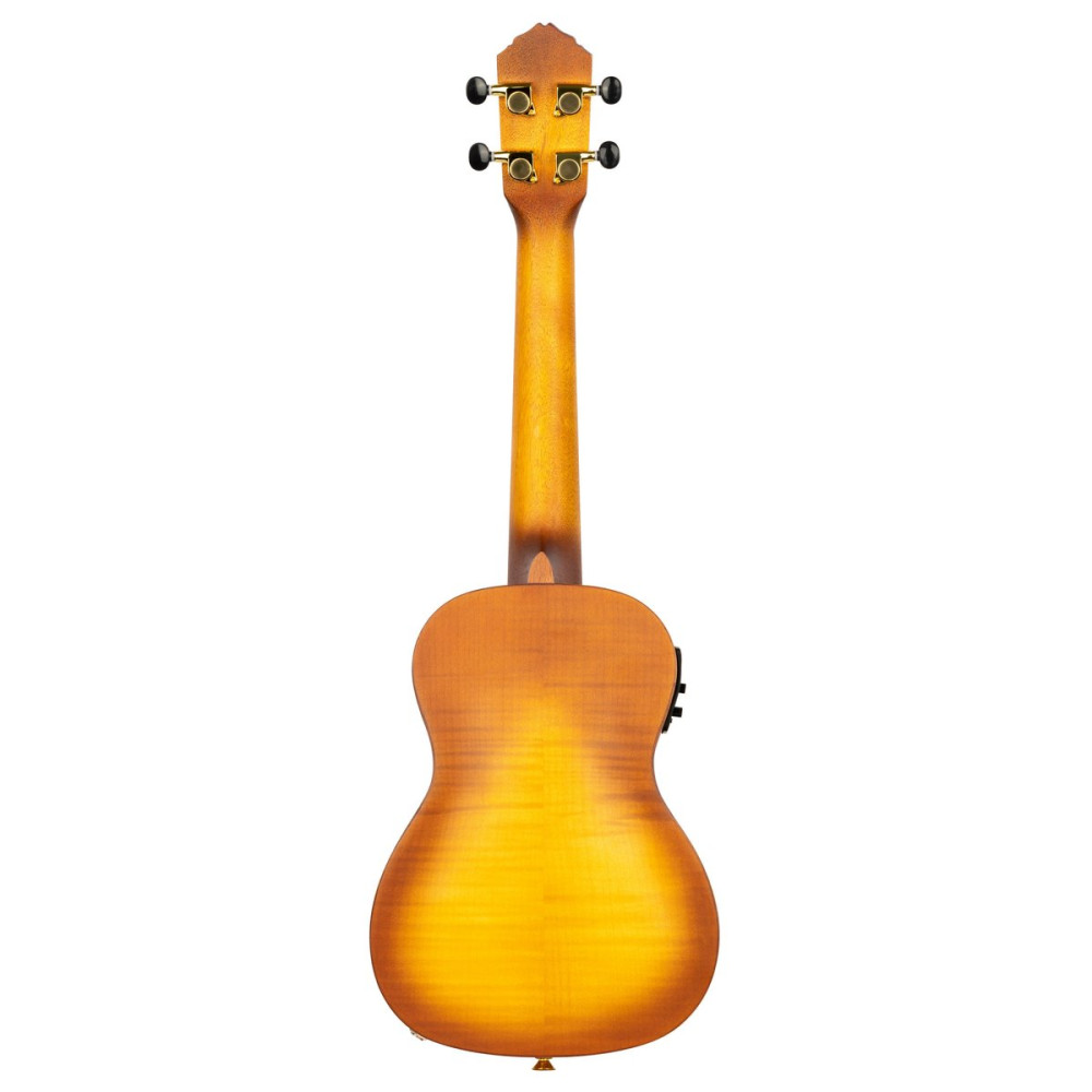 Ortega RUSL-HSB Custom Built Series Concert Ukulele 4 String - Honey Sunburst + Bag