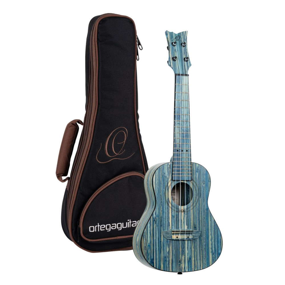 Ortega RUSWB-CC Bamboo Series Concert Ukulele 4 String - Solid Bamboo Stonewashed + Bag