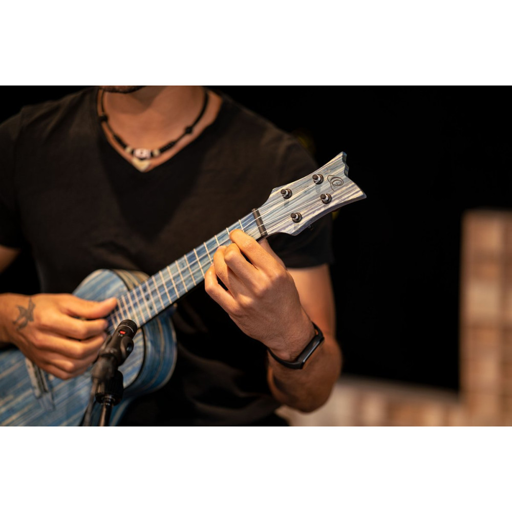 Ortega RUSWB-CC Bamboo Series Concert Ukulele 4 String - Solid Bamboo Stonewashed + Bag