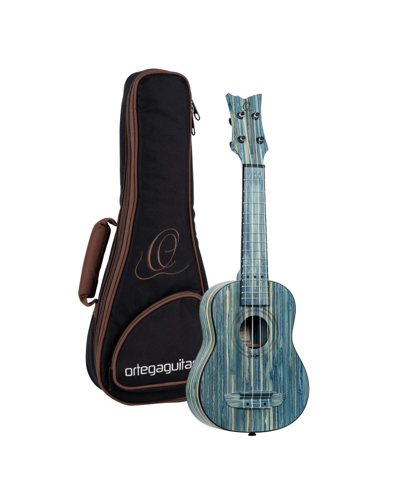 Ortega RUSWB-SO Bamboo Series Soprano Ukulele 4 String - Solid Bamboo Stonewashed + Bag