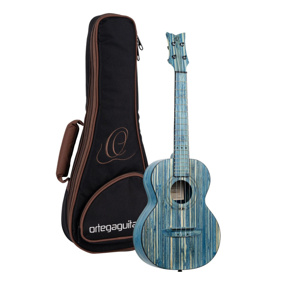 Ortega RUSWB-TE Bamboo Series Tenor Ukulele 4 String - Solid Bamboo Stonewashed + Bag
