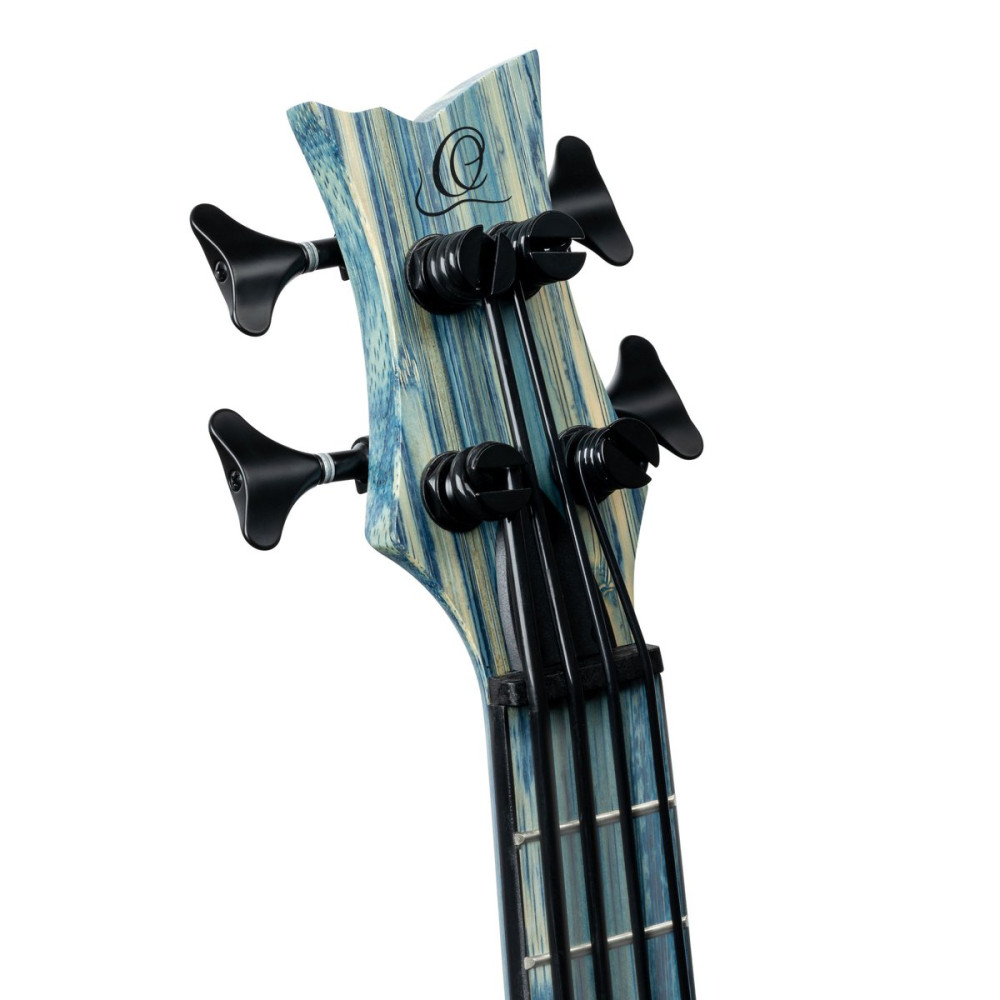 Ortega RUSWB-UB Bamboo Series Short Scale Uke Bass 4 String - Solid Bamboo Stonewashed + Bag