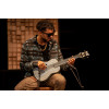 Ortega RUSWB-UB Bamboo Series Short Scale Uke Bass 4 String - Solid Bamboo Stonewashed + Bag