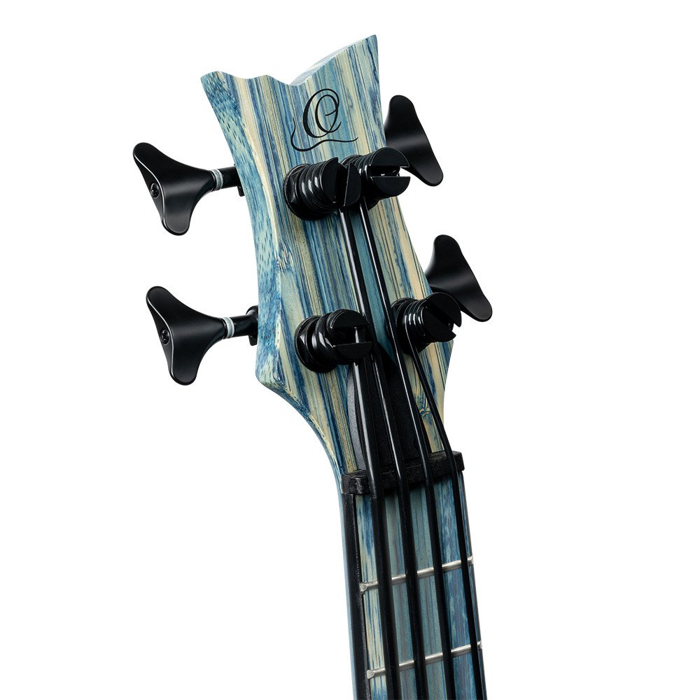 Ortega RUSWB-UB Bamboo Series Short Scale Uke Bass 4 String - Solid Bamboo Stonewashed + Bag