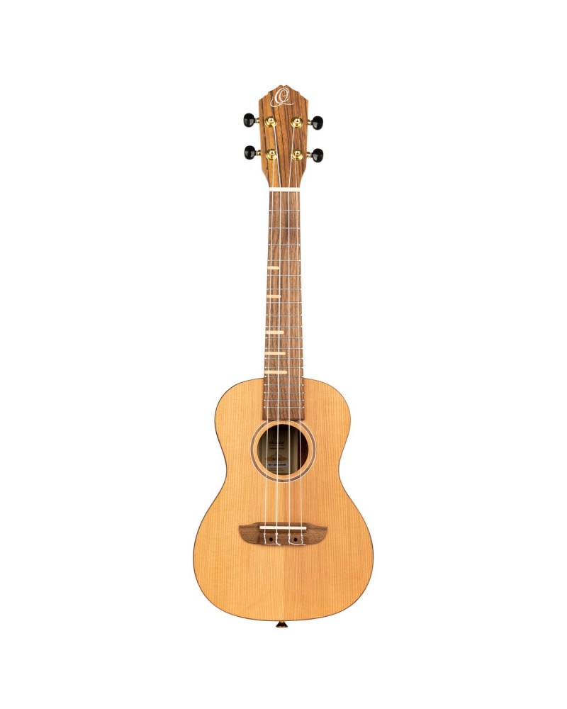 Ortega RUTI-CC Timber Series Concert Ukulele 4 String - Solid Cedar / Walnut Natural + Bag