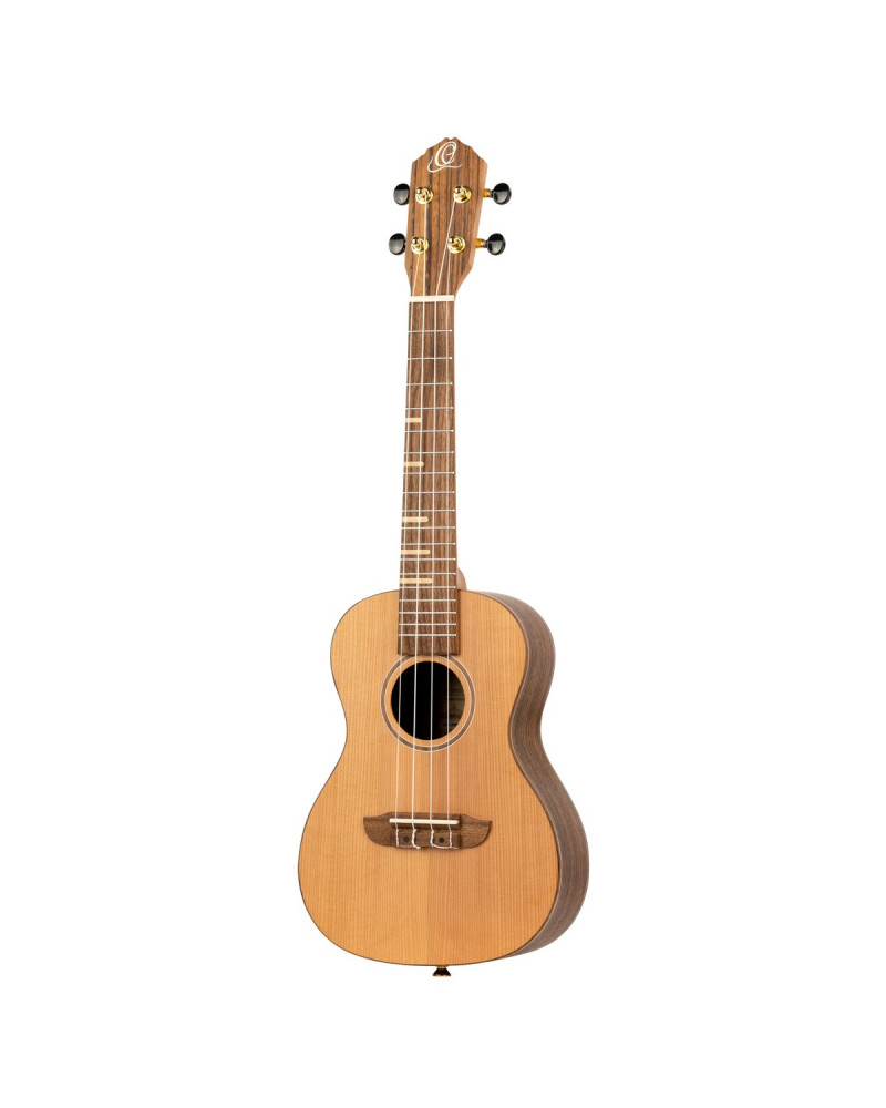 Ortega RUTI-CC Timber Series Concert Ukulele 4 String - Solid Cedar / Walnut Natural + Bag