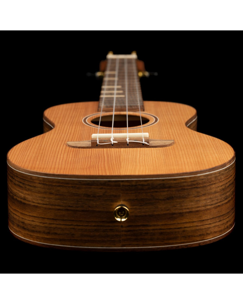 Ortega RUTI-CC Timber Series Concert Ukulele 4 String - Solid Cedar / Walnut Natural + Bag