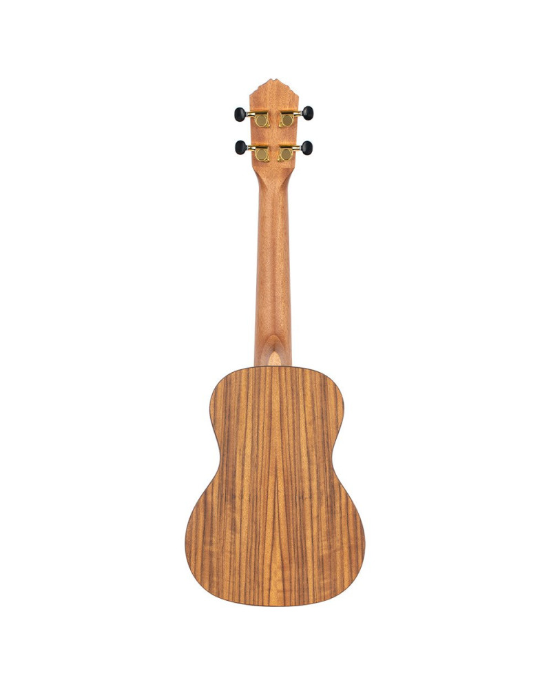 Ortega RUTI-CC-L Timber Series Concert Ukulele 4 String Lefty - Solid Cedar / Walnut Natural + Bag