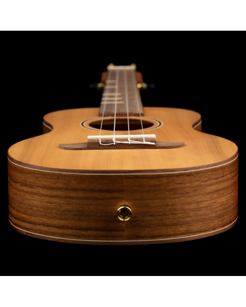 Ortega RUTI-TE Timber Series Tenor Ukulele 4 String - Solid Cedar / Walnut Natural + Bag