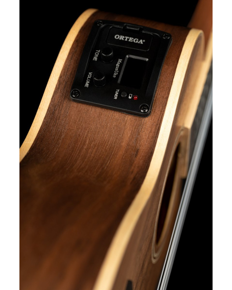 Ortega RUWN-CE Horizon Series Concert Preamp Ukulele 4 String - Walnut Natural + Bag