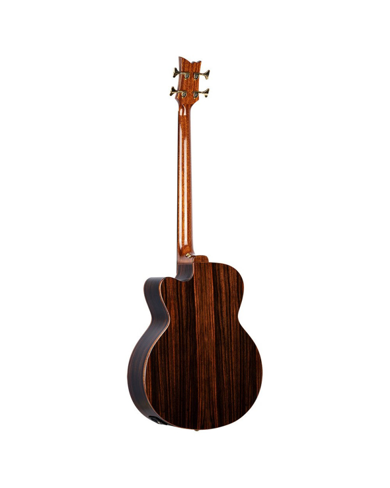 Ortega STRIPEDSU.ACB The Private Room Medium Scale Acoustic Bass 4 String - Spruce / Striped Ebony Natural + Bag