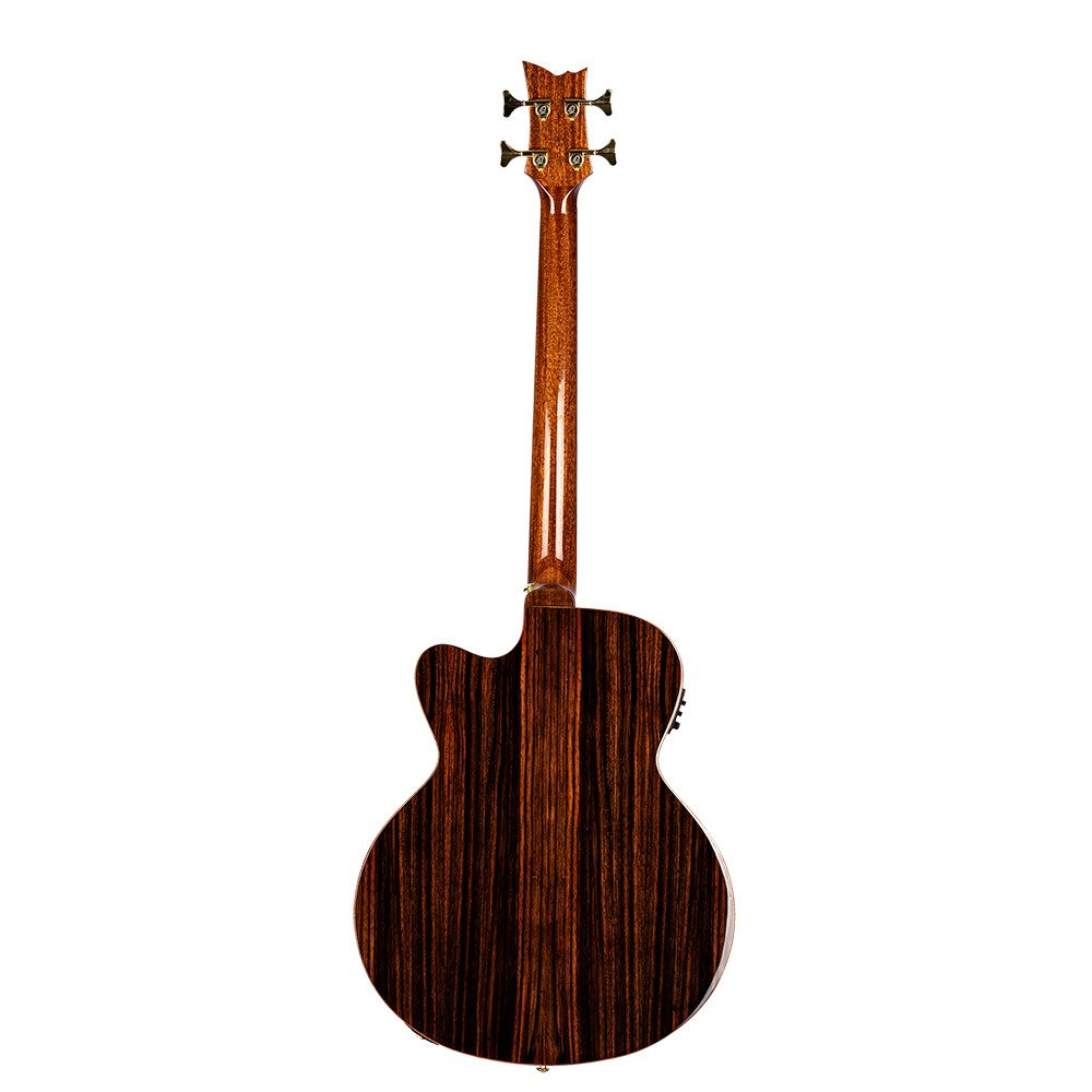 Ortega STRIPEDSU.ACB The Private Room Medium Scale Acoustic Bass 4 String - Spruce / Striped Ebony Natural + Bag