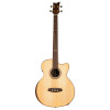 Ortega STRIPEDSU.ACB The Private Room Medium Scale Acoustic Bass 4 String - Spruce / Striped Ebony Natural + Bag