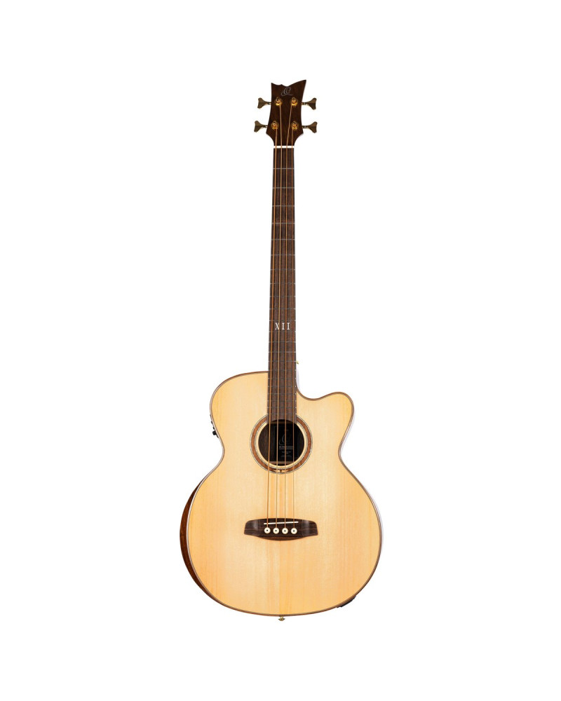 Ortega STRIPEDSU.ACB The Private Room Medium Scale Acoustic Bass 4 String - Spruce / Striped Ebony Natural + Bag