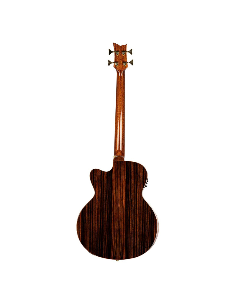 Ortega STRIPEDSU.ACB The Private Room Medium Scale Acoustic Bass 4 String - Spruce / Striped Ebony Natural + Bag