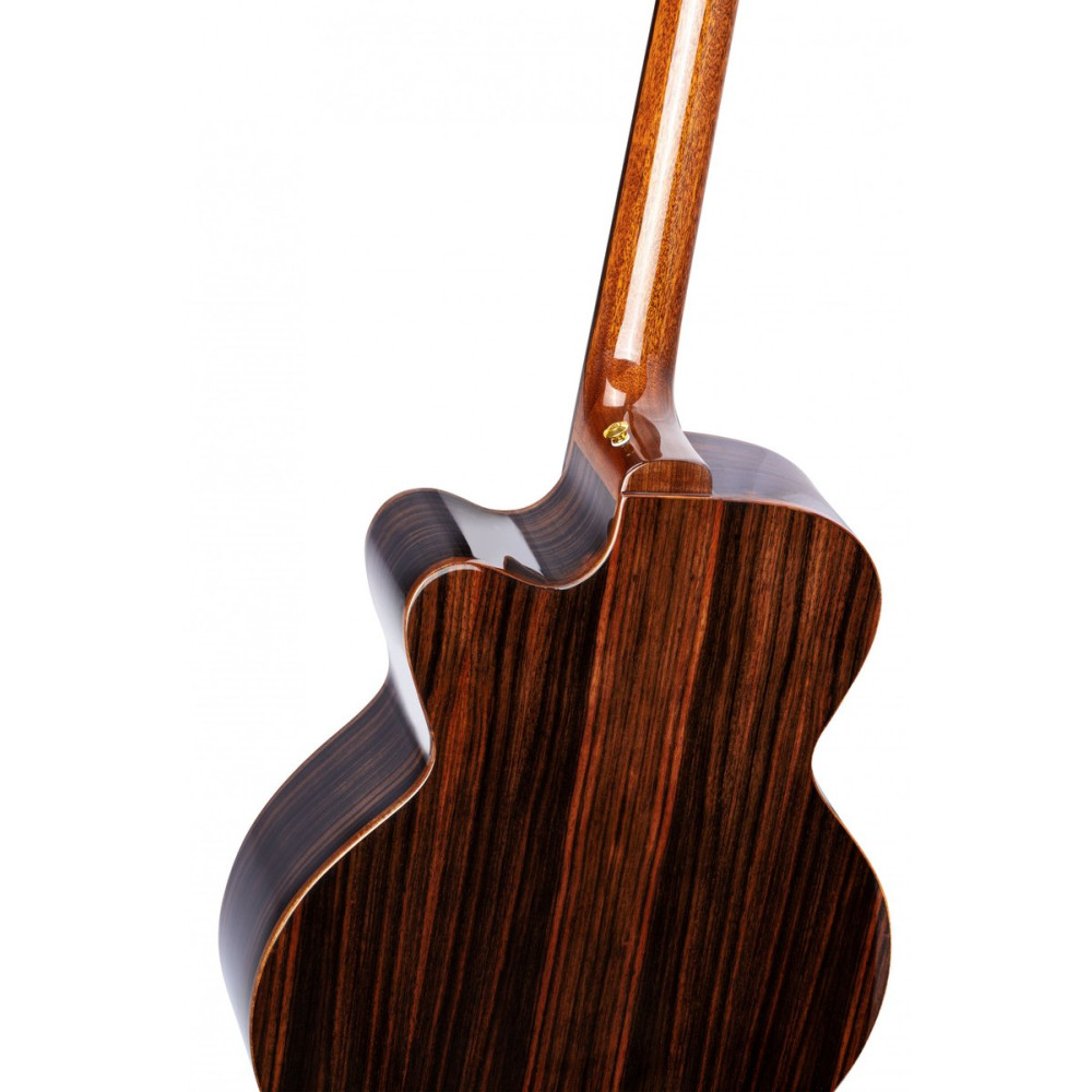 Ortega STRIPEDSU.ACB The Private Room Medium Scale Acoustic Bass 4 String - Spruce / Striped Ebony Natural + Bag