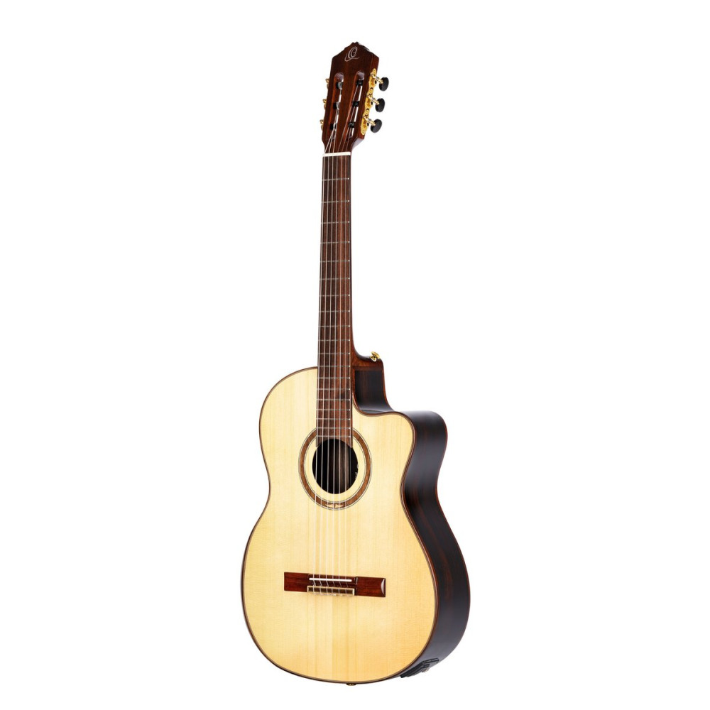 Ortega STRIPEDSU.C/E The Privat Room 4/4 Classical Guitar 6-string - Natural + Gig Bag