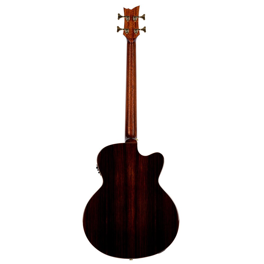 Ortega STRIPSU.ACB-L The Private Room Medium Scale Acoustic Bass 4 String Lefty - Spruce / Striped Ebony Natural + Bag
