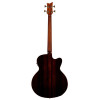Ortega STRIPSU.ACB-L The Private Room Medium Scale Acoustic Bass 4 String Lefty - Spruce / Striped Ebony Natural + Bag