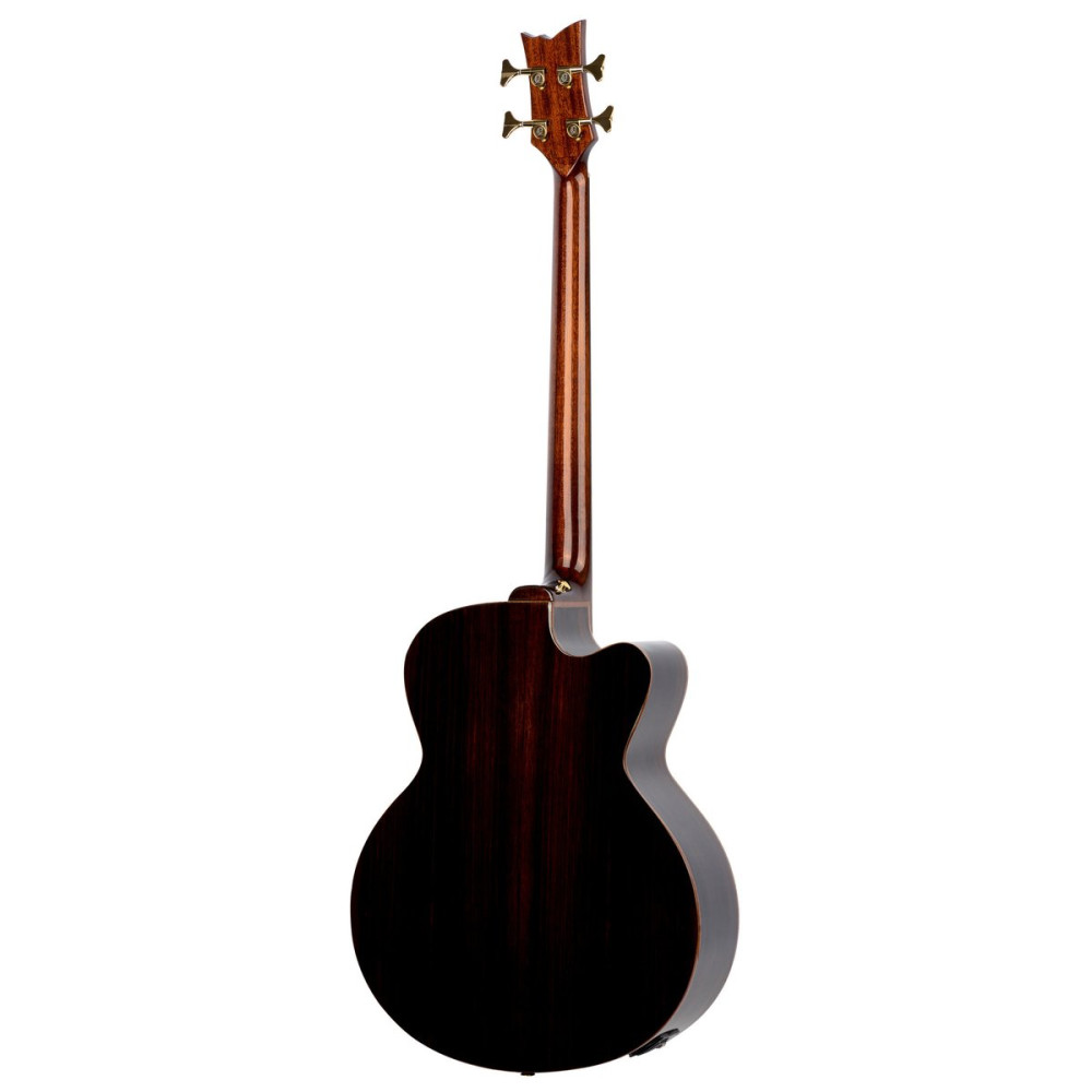 Ortega STRIPSU.ACB-L The Private Room Medium Scale Acoustic Bass 4 String Lefty - Spruce / Striped Ebony Natural + Bag